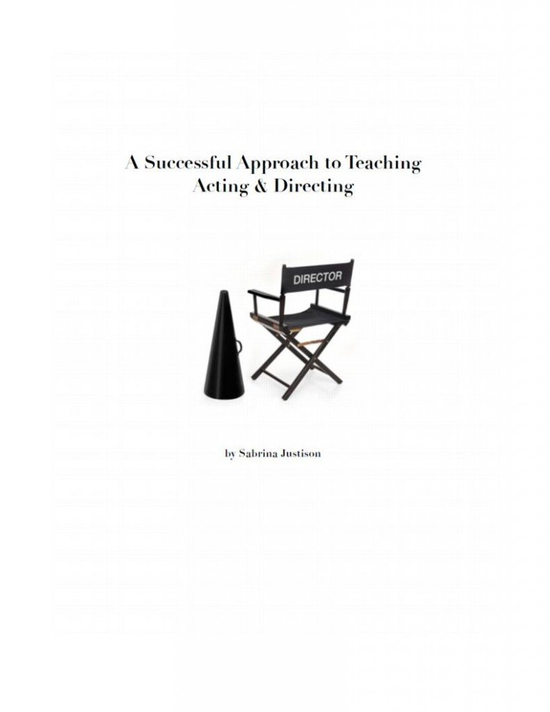 Acting cover Excerpt from Teaching Acting and Directing