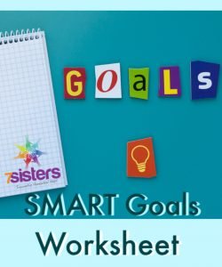 Smart Goals Worksheet. 7SistersHomeschool.com