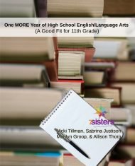 One MORE Year of High School English Language Arts a good fit for 11th grade from 7Sisters